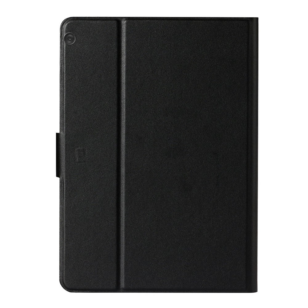 PU Leather Stand Case Shell for Lenovo Tab M10 X605F/X505F - Black