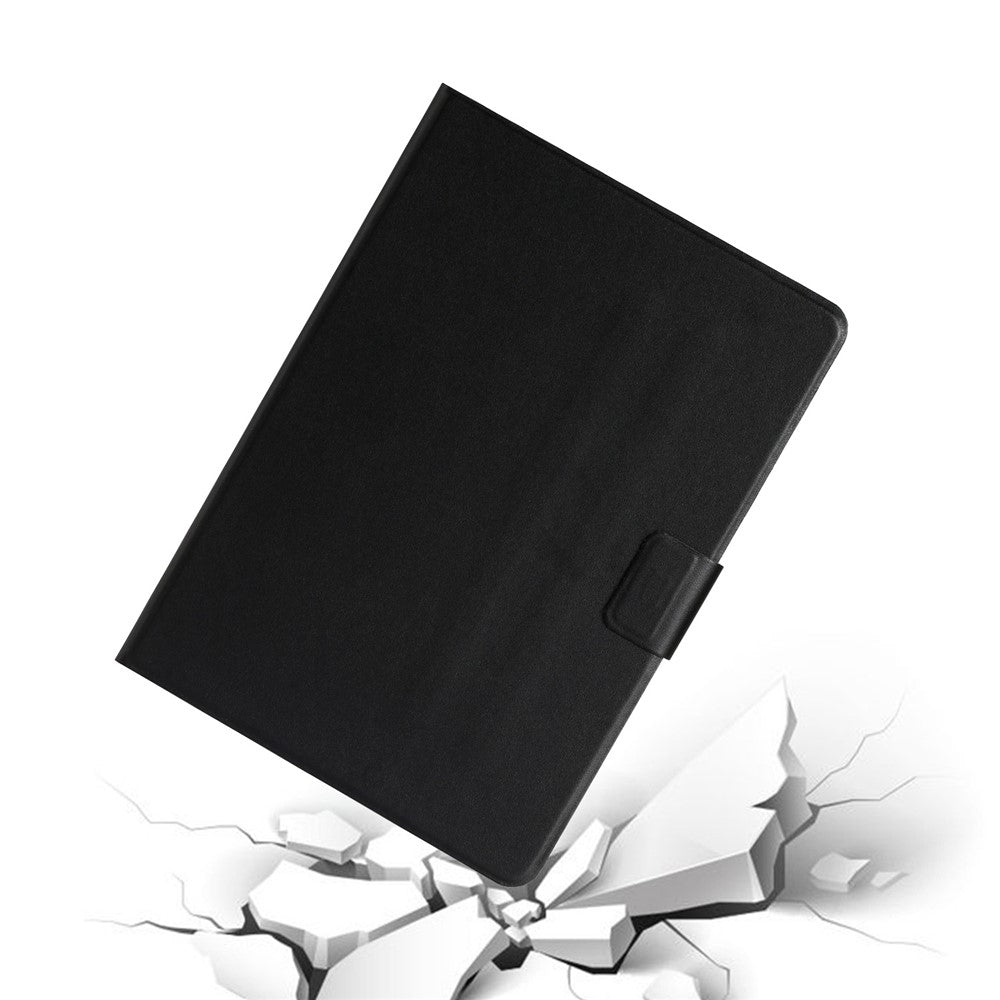 PU Leather Stand Case Shell for Lenovo Tab M10 X605F/X505F - Black