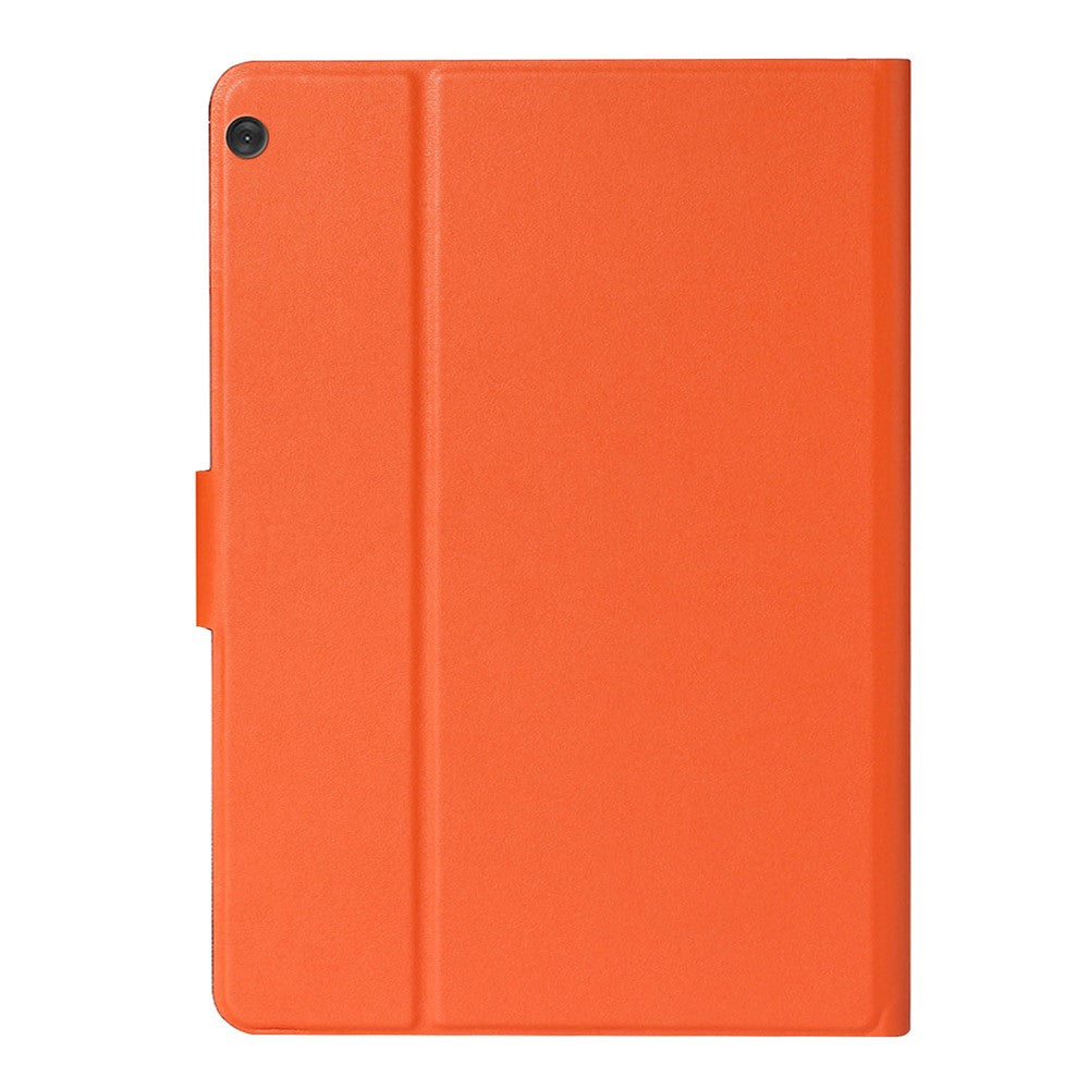 PU Leather Stand Case Shell for Lenovo Tab M10 X605F/X505F - Orange