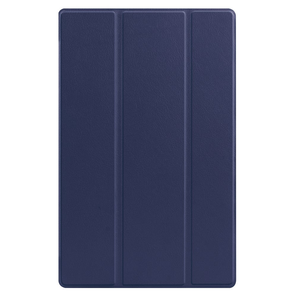 Tri-fold Leather Stand Tablet Case Narrow Bezel Multi-Color Tablet Cover for Lenovo Tab M10 HD Gen 2 TB-X306F/TB-X306X - Blue