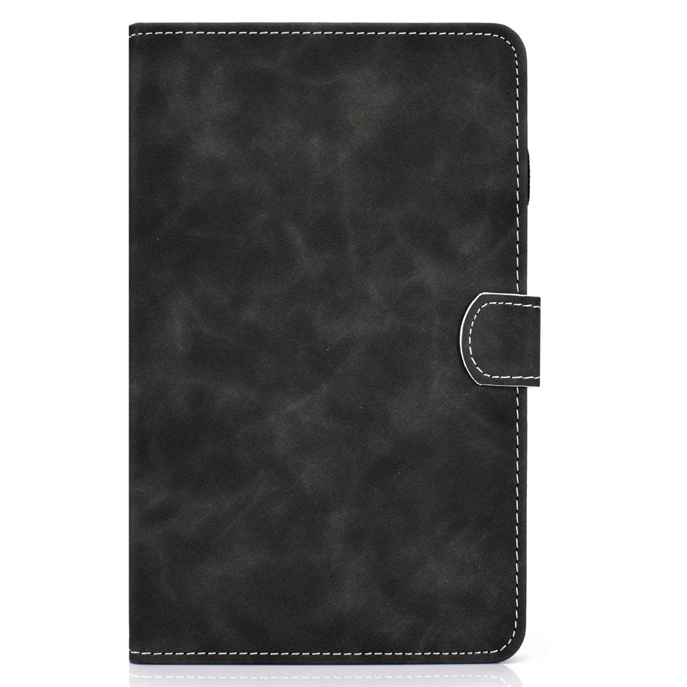 Microfiber Leather with Stand Case and Card Slots for Lenovo Tab M10 HD Gen 2 X306X - Black