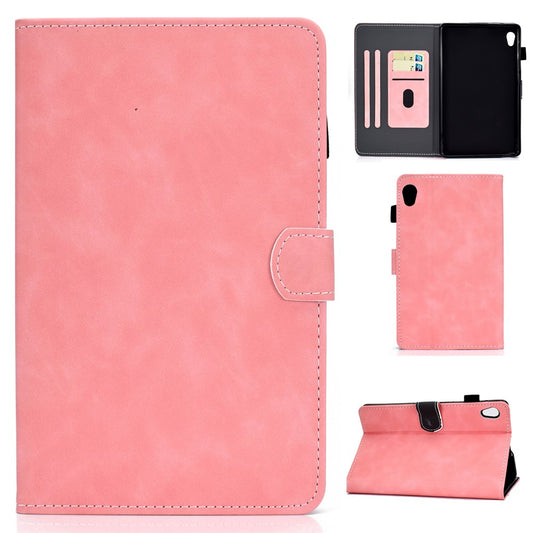 Microfiber Leather with Stand Case and Card Slots for Lenovo Tab M10 HD Gen 2 X306X - Pink