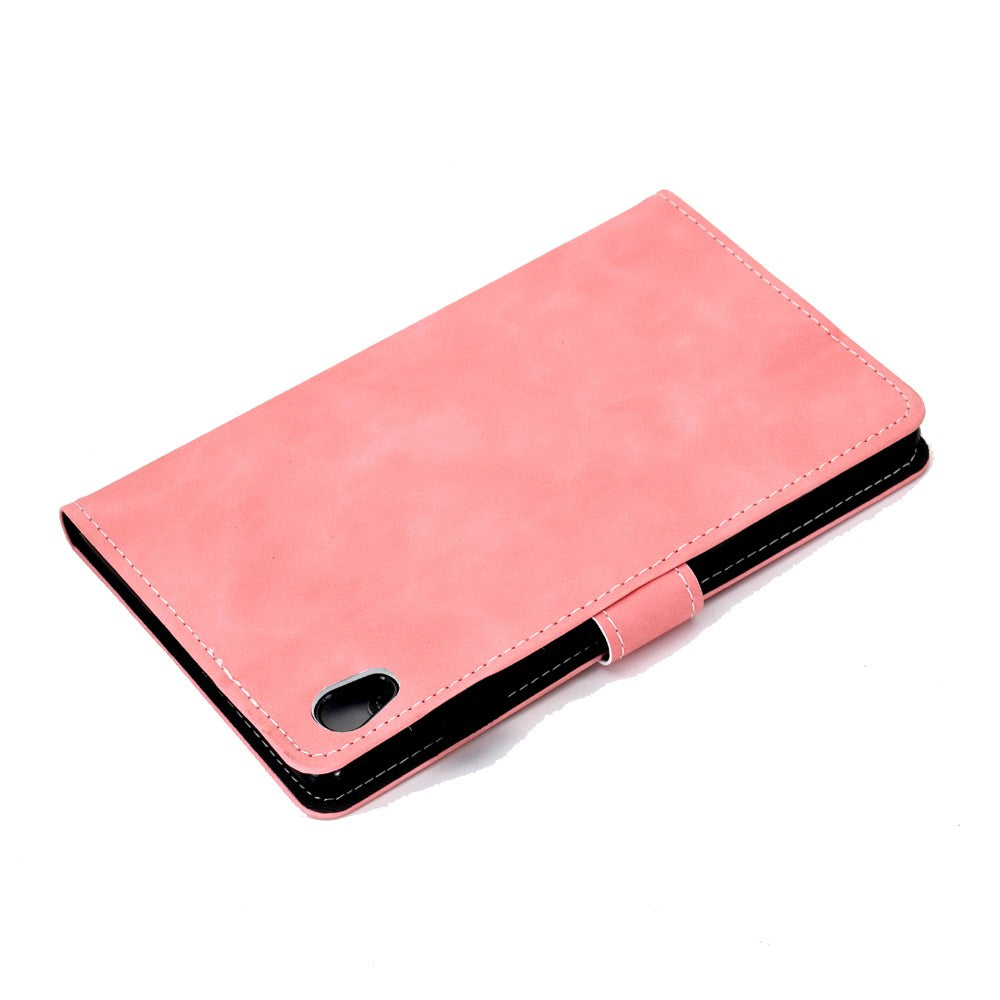 Microfiber Leather with Stand Case and Card Slots for Lenovo Tab M10 HD Gen 2 X306X - Pink