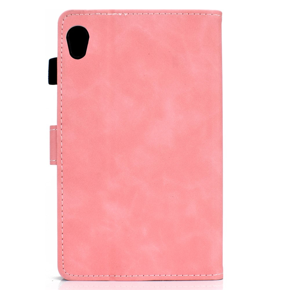 Microfiber Leather with Stand Case and Card Slots for Lenovo Tab M10 HD Gen 2 X306X - Pink