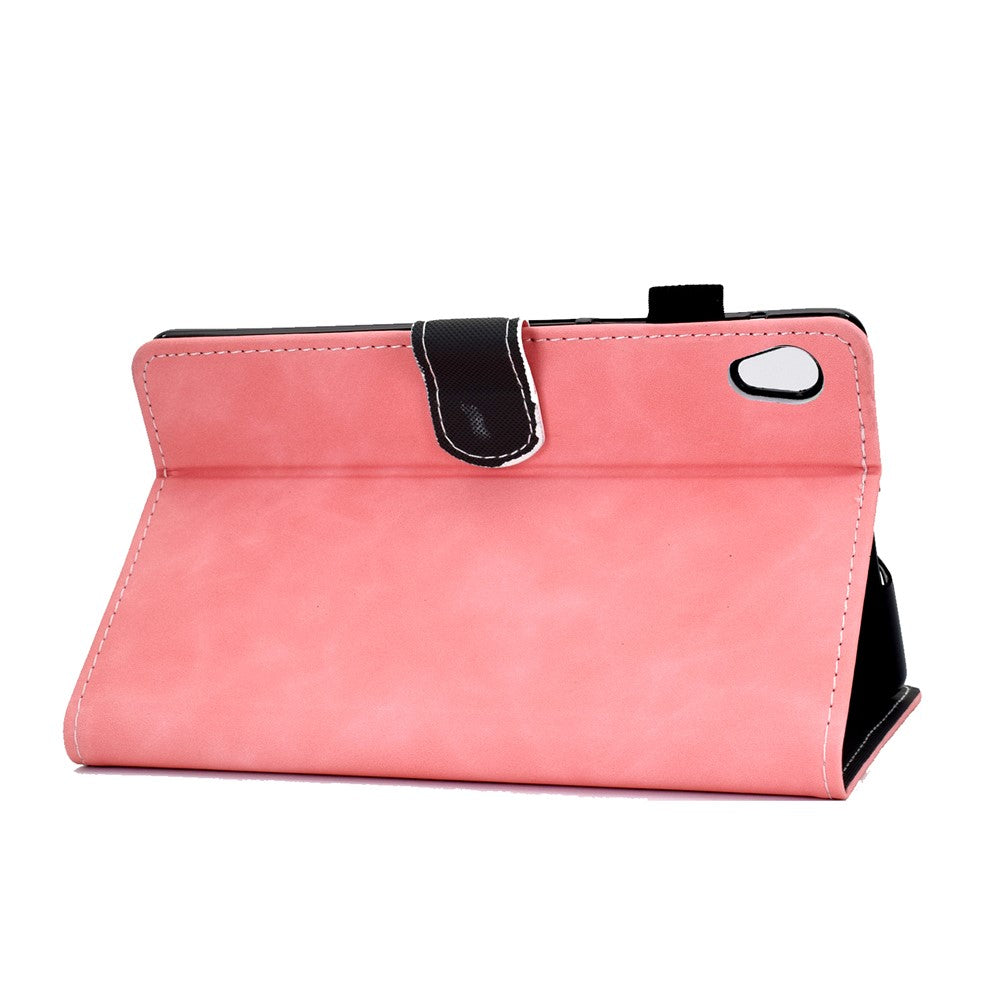 Microfiber Leather with Stand Case and Card Slots for Lenovo Tab M10 HD Gen 2 X306X - Pink