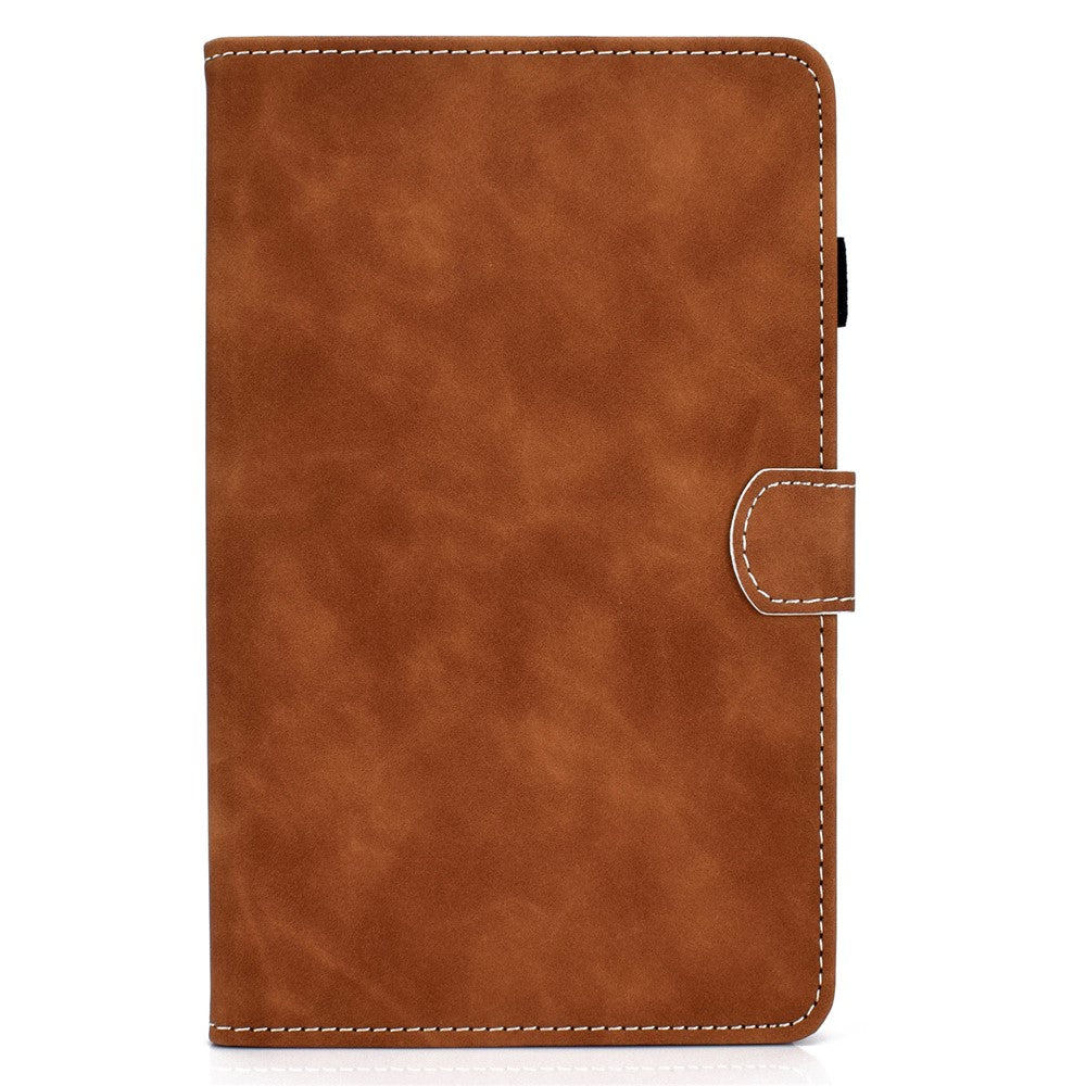 Microfiber Leather with Stand Case and Card Slots for Lenovo Tab M10 HD Gen 2 X306X - Brown