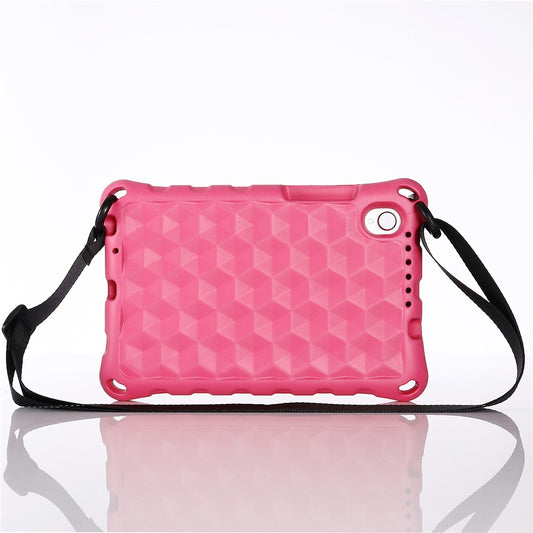 Rhombus Pattern Anti-shock EVA Tablet Case for Lenovo Tab M8 - Rose