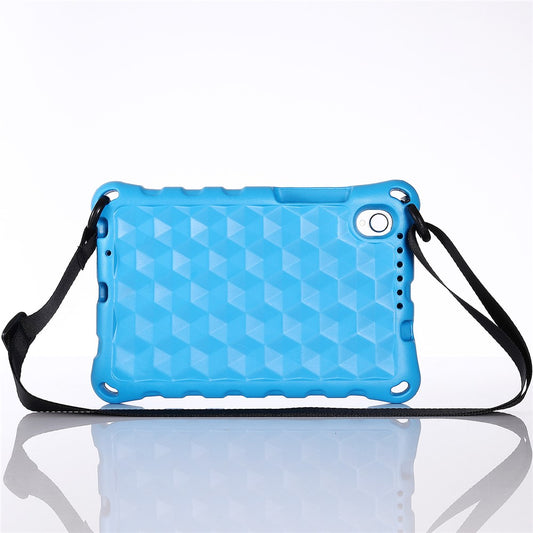 Rhombus Pattern Anti-shock EVA Tablet Case for Lenovo Tab M8 - Blue
