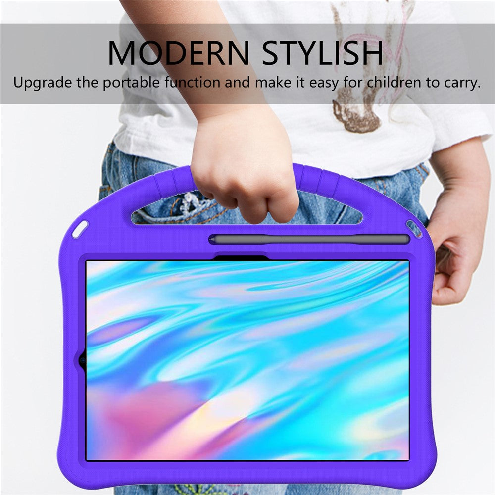 EVA Tablet Case with Pen Slot for Lenovo Tab M8 TB-8505 / Tab M8 (4th Gen) 2024 TB-301XU / M8 (4th Gen) 2023 TB-300FU - Purple