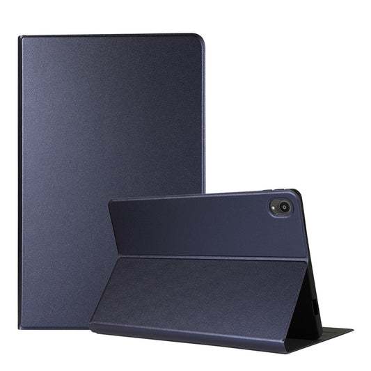Stand Shell Leather Protective Case for Lenovo Tab P11 11-inch TB-J606F - Dark Blue