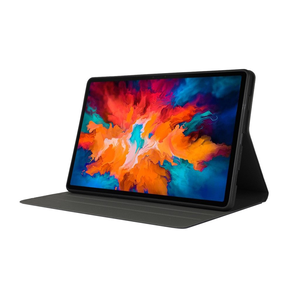 Stand Shell Leather Protective Case for Lenovo Tab P11 11-inch TB-J606F - Dark Blue