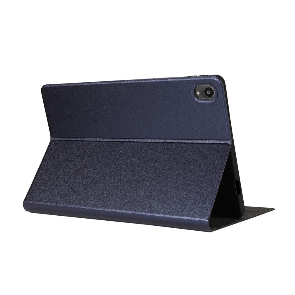 Stand Shell Leather Protective Case for Lenovo Tab P11 11-inch TB-J606F - Dark Blue