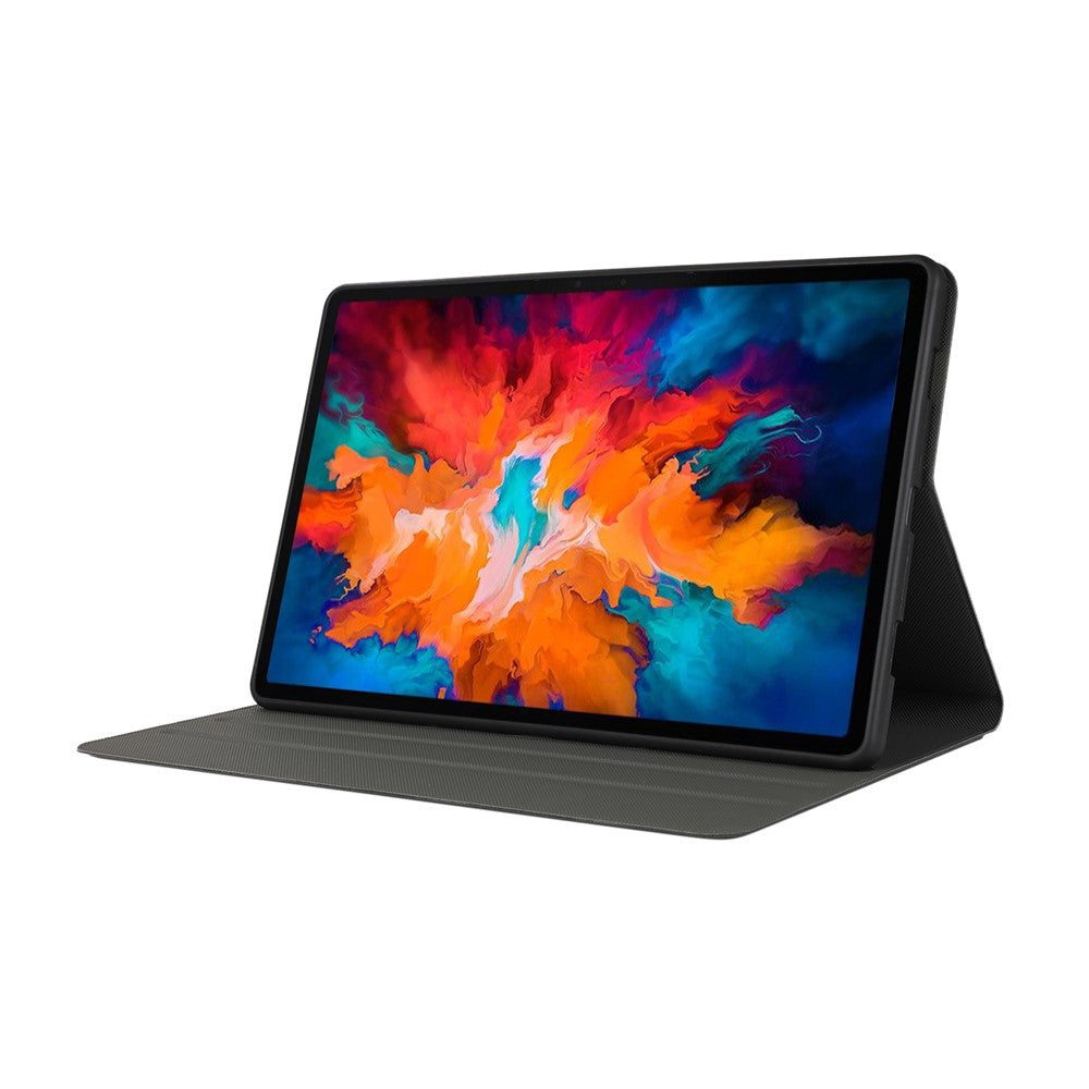 Stand Shell Leather Protective Case for Lenovo Tab P11 11-inch TB-J606F - Black