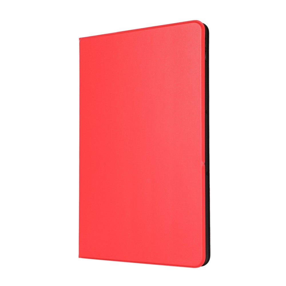 Stand Shell Leather Protective Case for Lenovo Tab P11 11-inch TB-J606F - Red