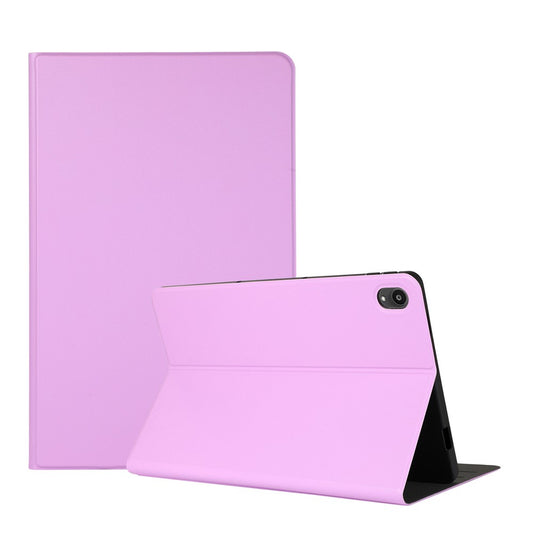 Stand Shell Leather Protective Case for Lenovo Tab P11 11-inch TB-J606F - Purple