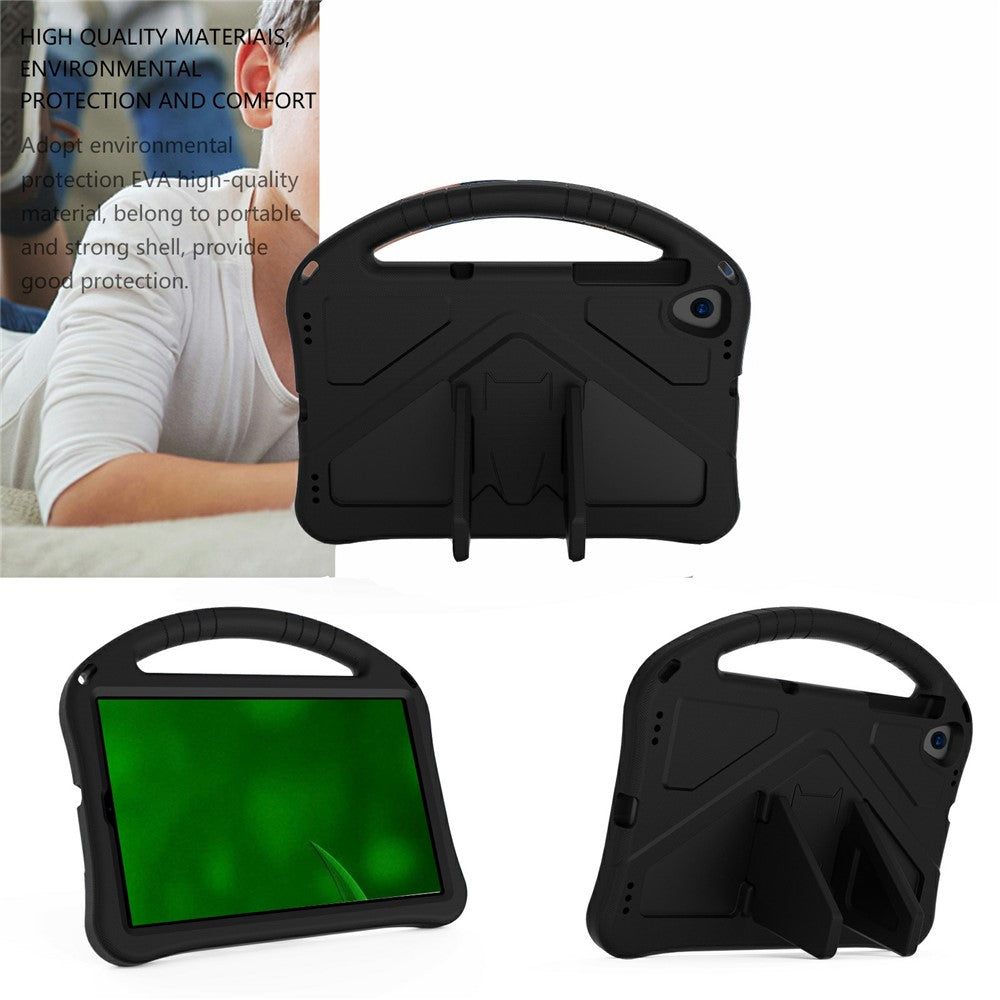 Shock-Absorbed Kickstand + Handheld EVA Case for Lenovo Tab M10 Plus - Black