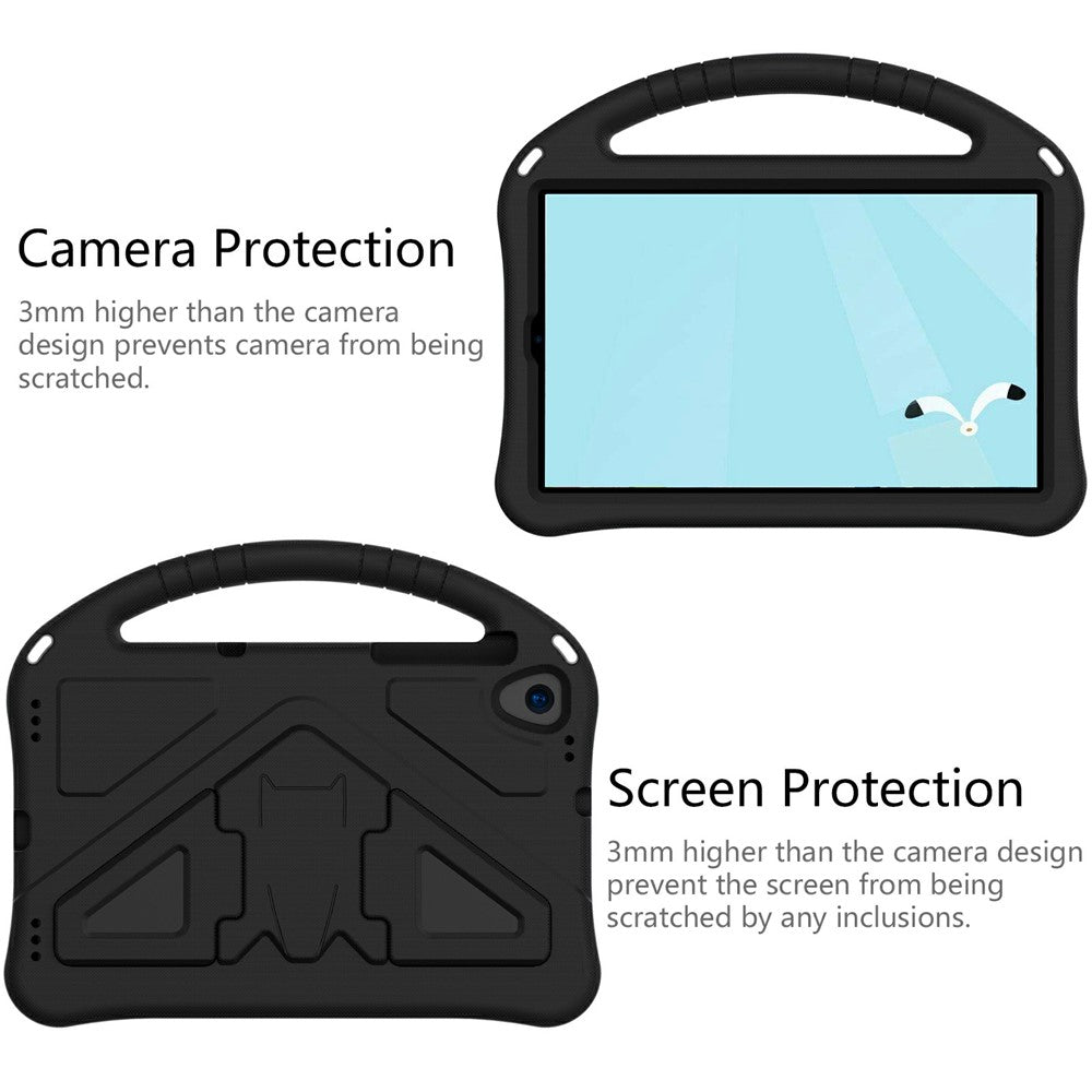 Shock-Absorbed Kickstand + Handheld EVA Case for Lenovo Tab M10 Plus - Black