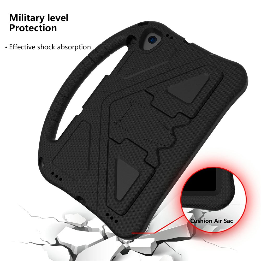 Shock-Absorbed Kickstand + Handheld EVA Case for Lenovo Tab M10 Plus - Black