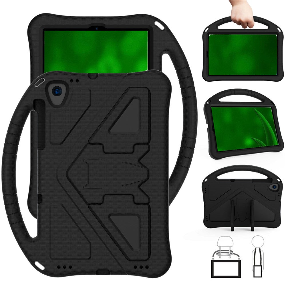 Shock-Absorbed Kickstand + Handheld EVA Case for Lenovo Tab M10 Plus - Black