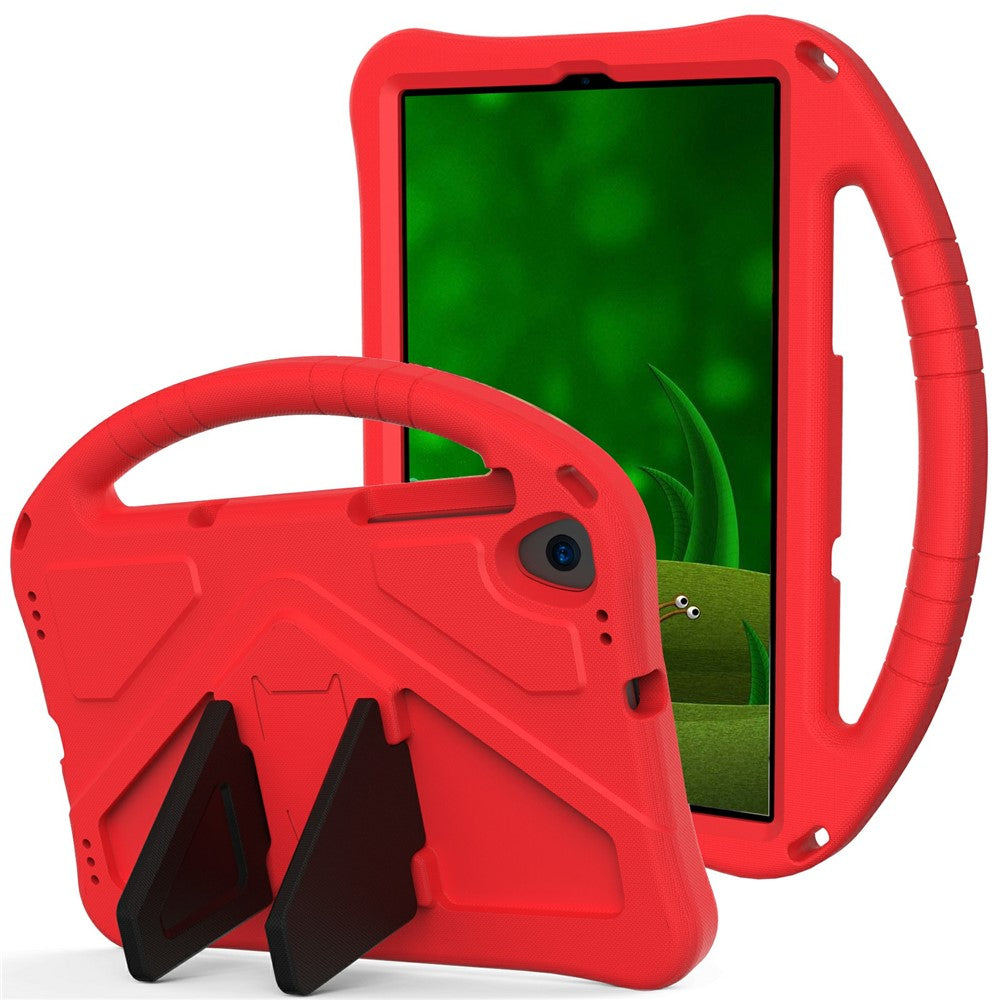 Shock-Absorbed Kickstand + Handheld EVA Case for Lenovo Tab M10 Plus - Red