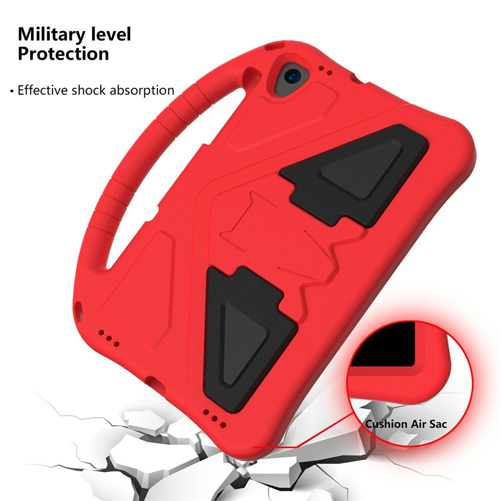 Shock-Absorbed Kickstand + Handheld EVA Case for Lenovo Tab M10 Plus - Red