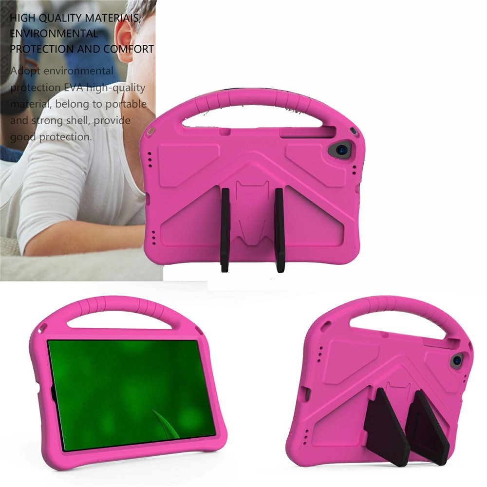 Shock-Absorbed Kickstand + Handheld EVA Case for Lenovo Tab M10 Plus - Rose