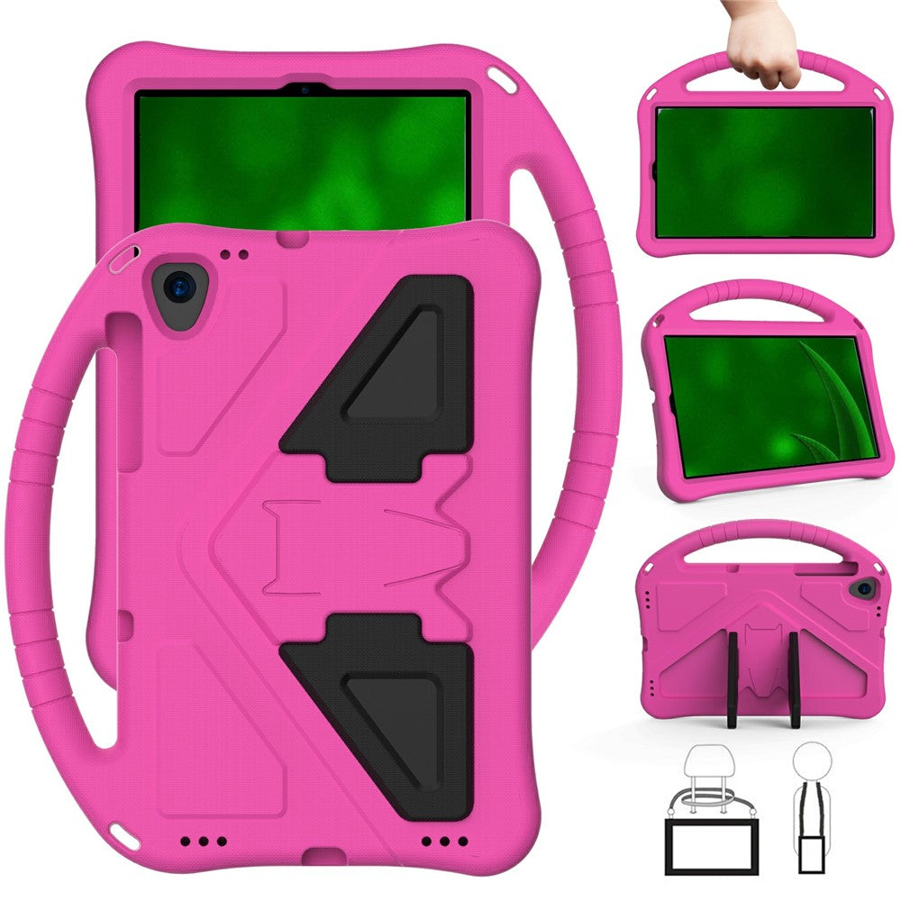 Shock-Absorbed Kickstand + Handheld EVA Case for Lenovo Tab M10 Plus - Rose