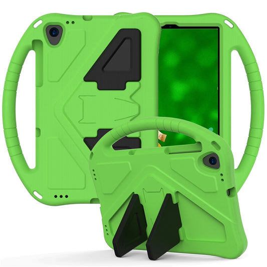 Shock-Absorbed Kickstand + Handheld EVA Case for Lenovo Tab M10 Plus - Green