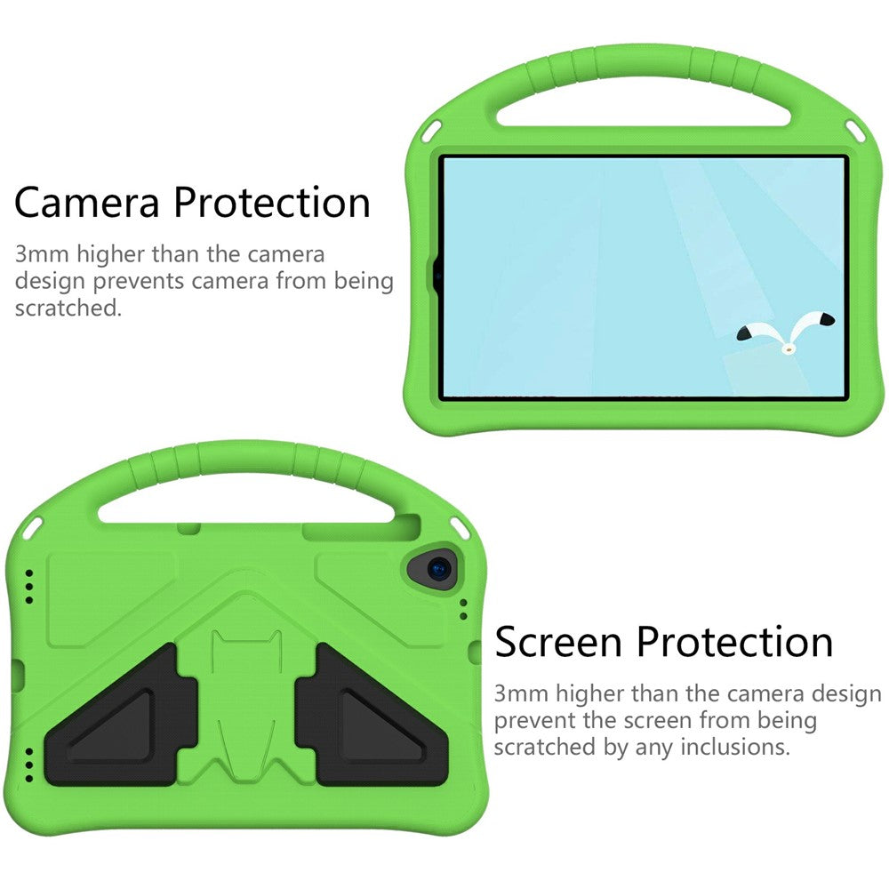 Shock-Absorbed Kickstand + Handheld EVA Case for Lenovo Tab M10 Plus - Green