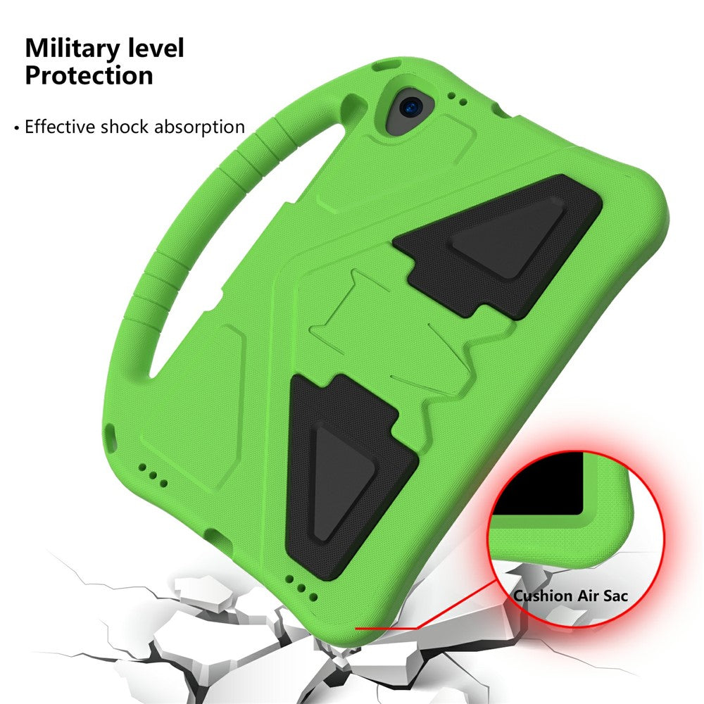 Shock-Absorbed Kickstand + Handheld EVA Case for Lenovo Tab M10 Plus - Green