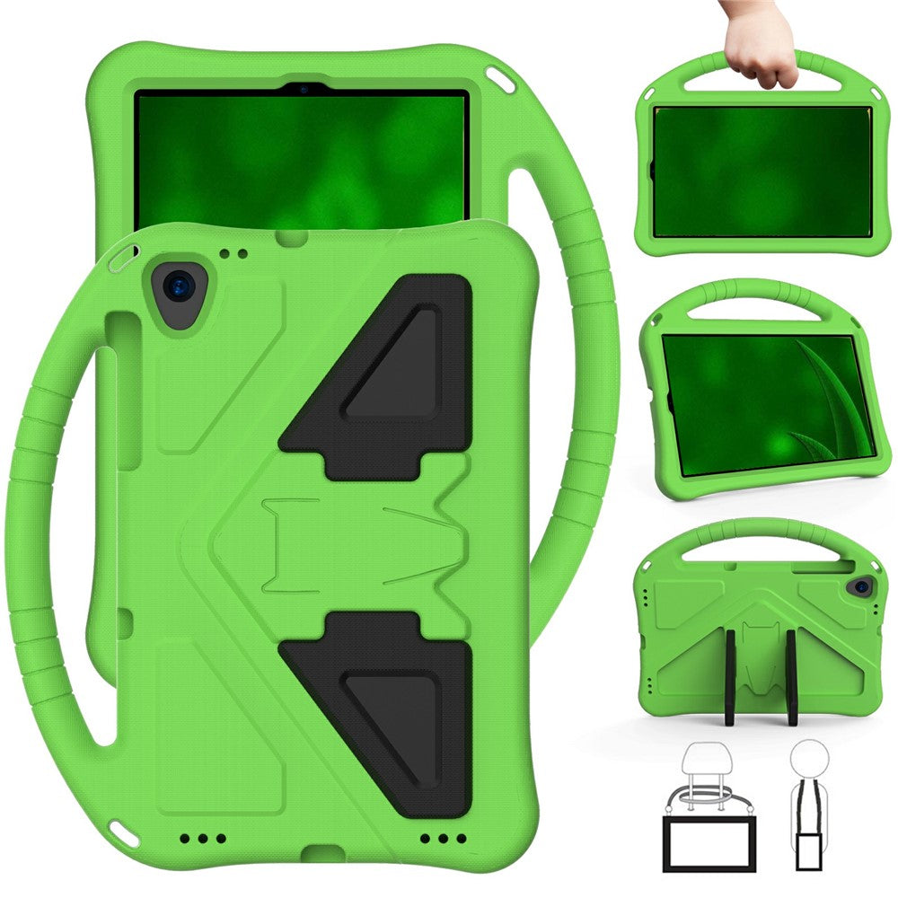 Shock-Absorbed Kickstand + Handheld EVA Case for Lenovo Tab M10 Plus - Green