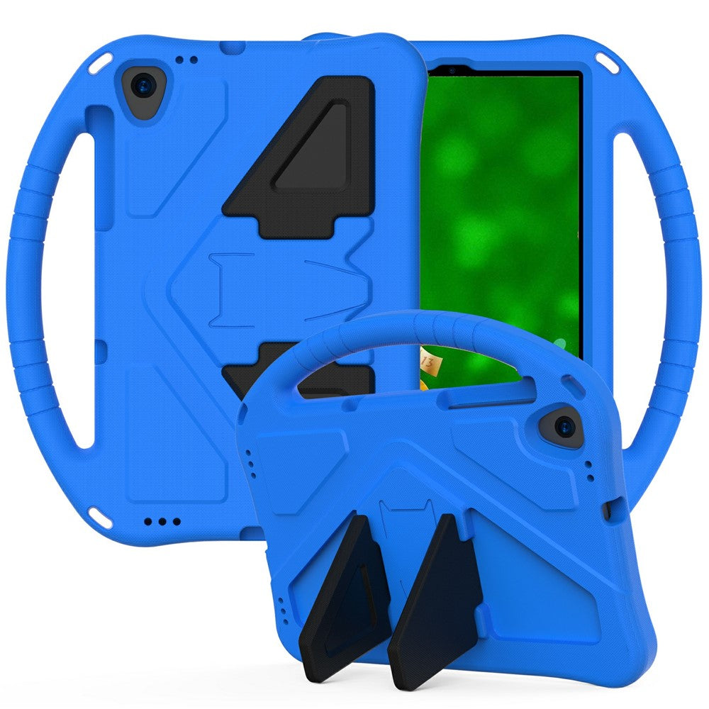 Shock-Absorbed Kickstand + Handheld EVA Case for Lenovo Tab M10 Plus - Blue