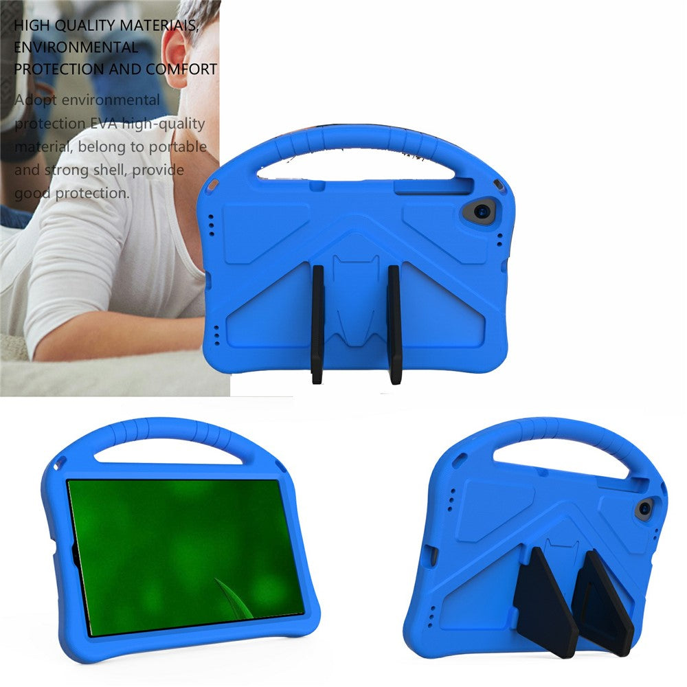 Shock-Absorbed Kickstand + Handheld EVA Case for Lenovo Tab M10 Plus - Blue