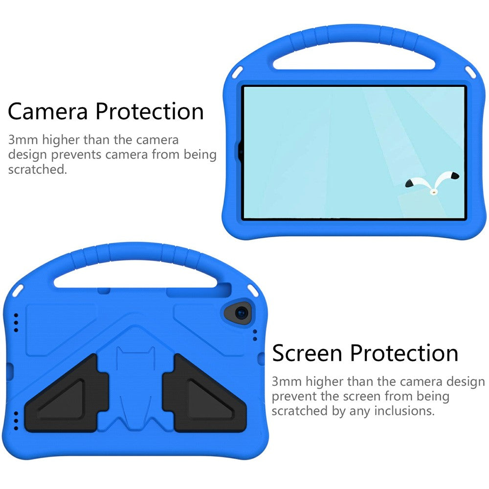 Shock-Absorbed Kickstand + Handheld EVA Case for Lenovo Tab M10 Plus - Blue