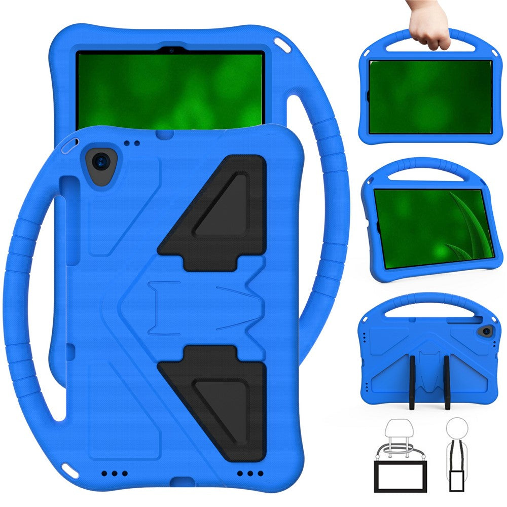 Shock-Absorbed Kickstand + Handheld EVA Case for Lenovo Tab M10 Plus - Blue