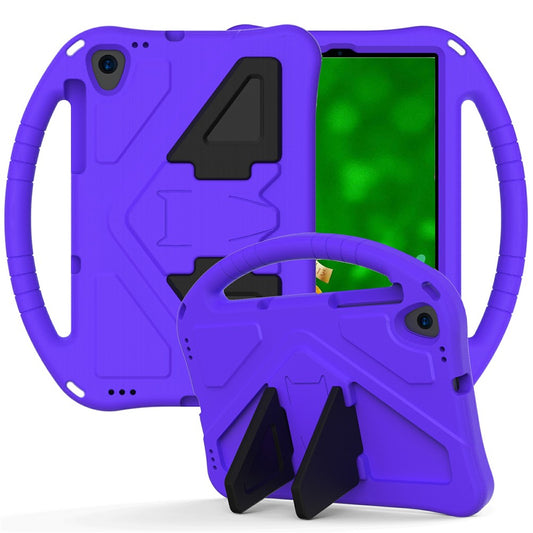 Shock-Absorbed Kickstand + Handheld EVA Case for Lenovo Tab M10 Plus - Purple