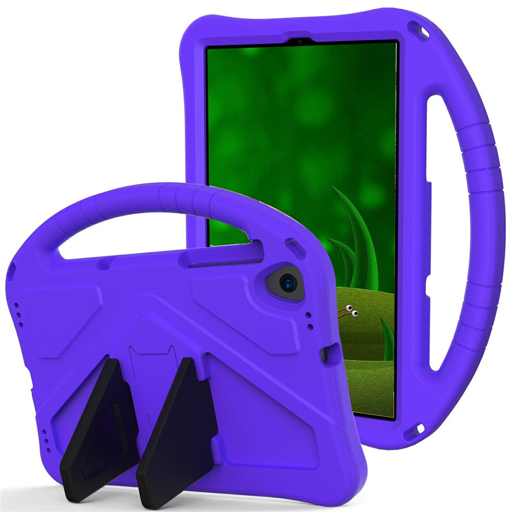Shock-Absorbed Kickstand + Handheld EVA Case for Lenovo Tab M10 Plus - Purple