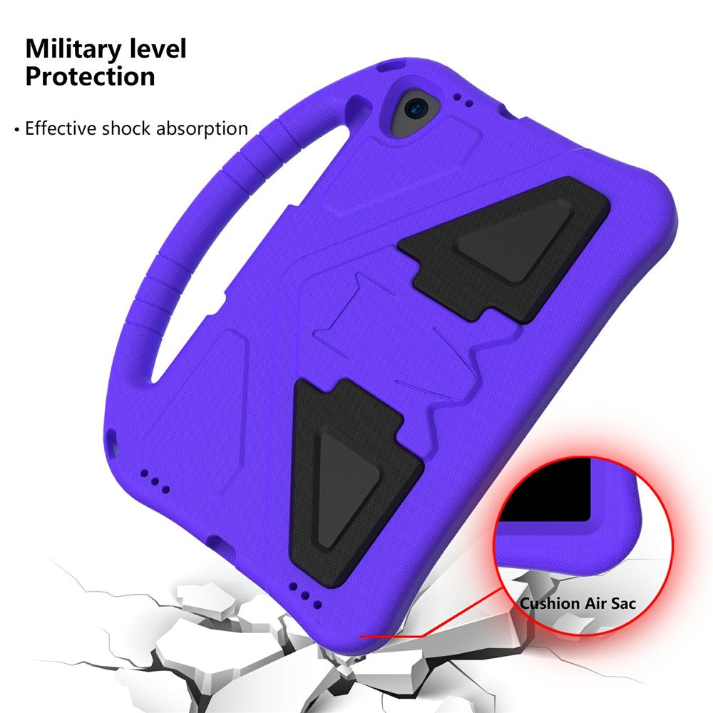 Shock-Absorbed Kickstand + Handheld EVA Case for Lenovo Tab M10 Plus - Purple