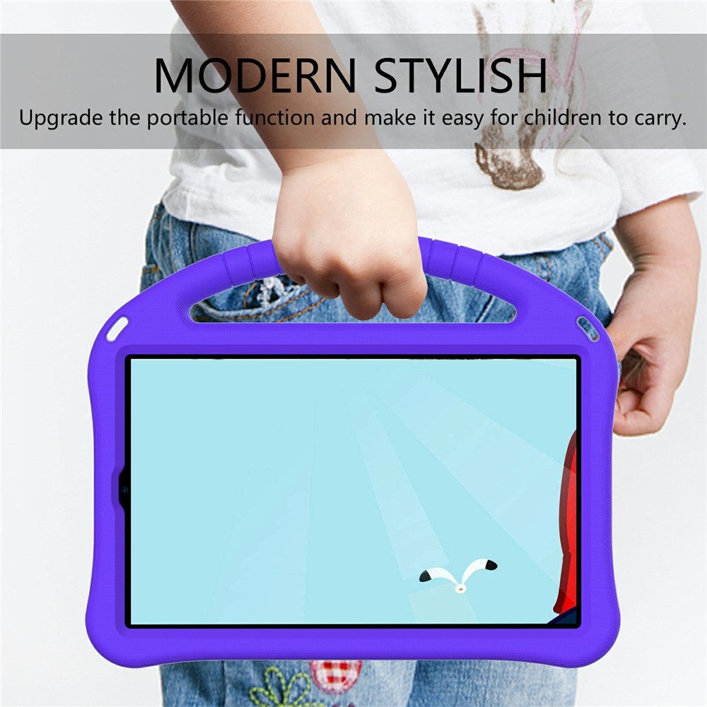 Shock-Absorbed Kickstand + Handheld EVA Case for Lenovo Tab M10 Plus - Purple