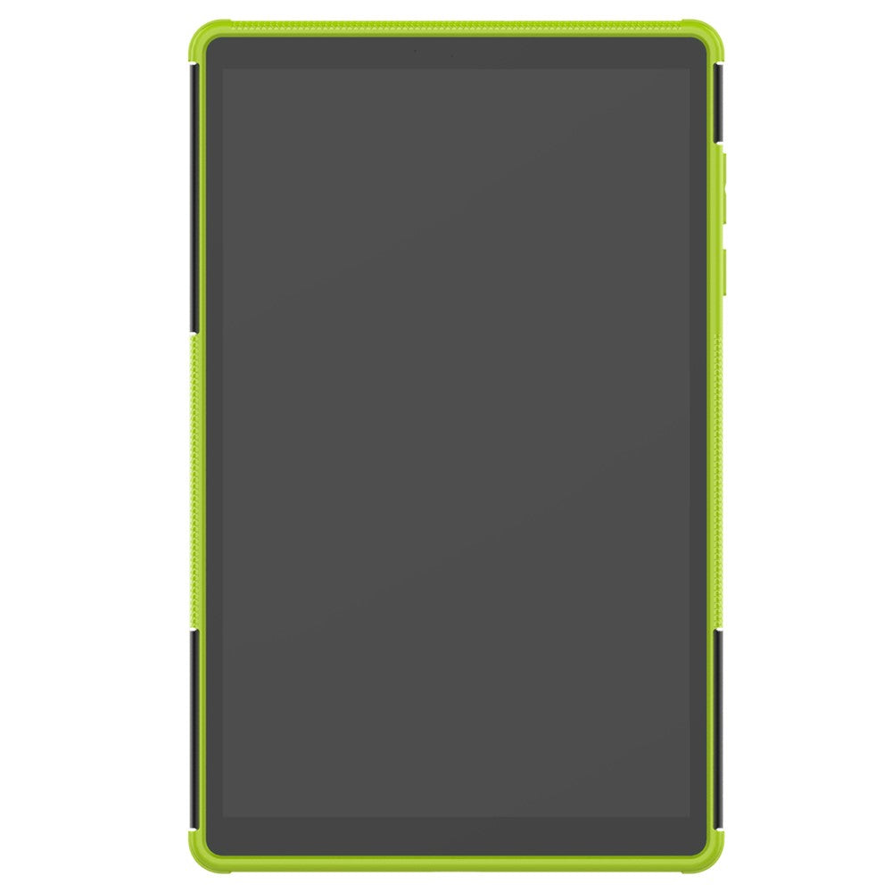 Kickstand Design Cover Cool Tyre Surface PC + TPU Hybrid Tablet Shell Case for Lenovo Tab M10 HD Gen 2 X306 - Green