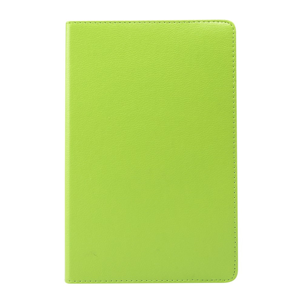 360° Swiveling Stand Design Litchi Texture Leather Case for Lenovo Tab M10 Plus - Green