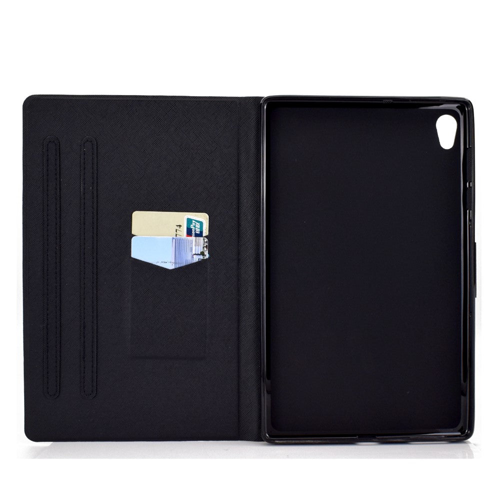 Shock-Proof Pattern Printing Leather Full Protection Tablet Case for Lenovo Tab M10 HD Gen 2 X306 - Butterflies and Flowers