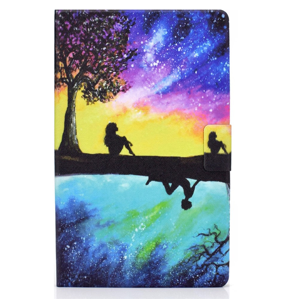Shock-Proof Pattern Printing Leather Full Protection Tablet Case for Lenovo Tab M10 HD Gen 2 X306 - Starry Sky