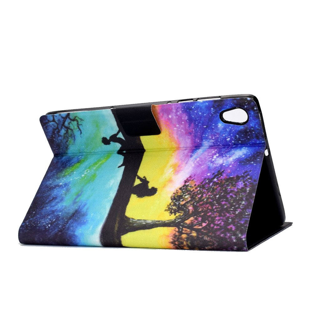 Shock-Proof Pattern Printing Leather Full Protection Tablet Case for Lenovo Tab M10 HD Gen 2 X306 - Starry Sky