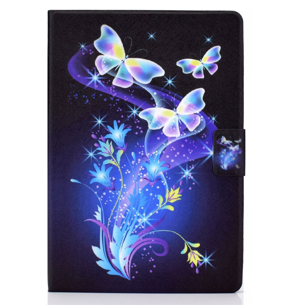 Pattern Printing Design Leather Full Protection Shock-Proof Tablet Case for Lenovo Tab M10 TB-X605F - Butterflies and Flowers