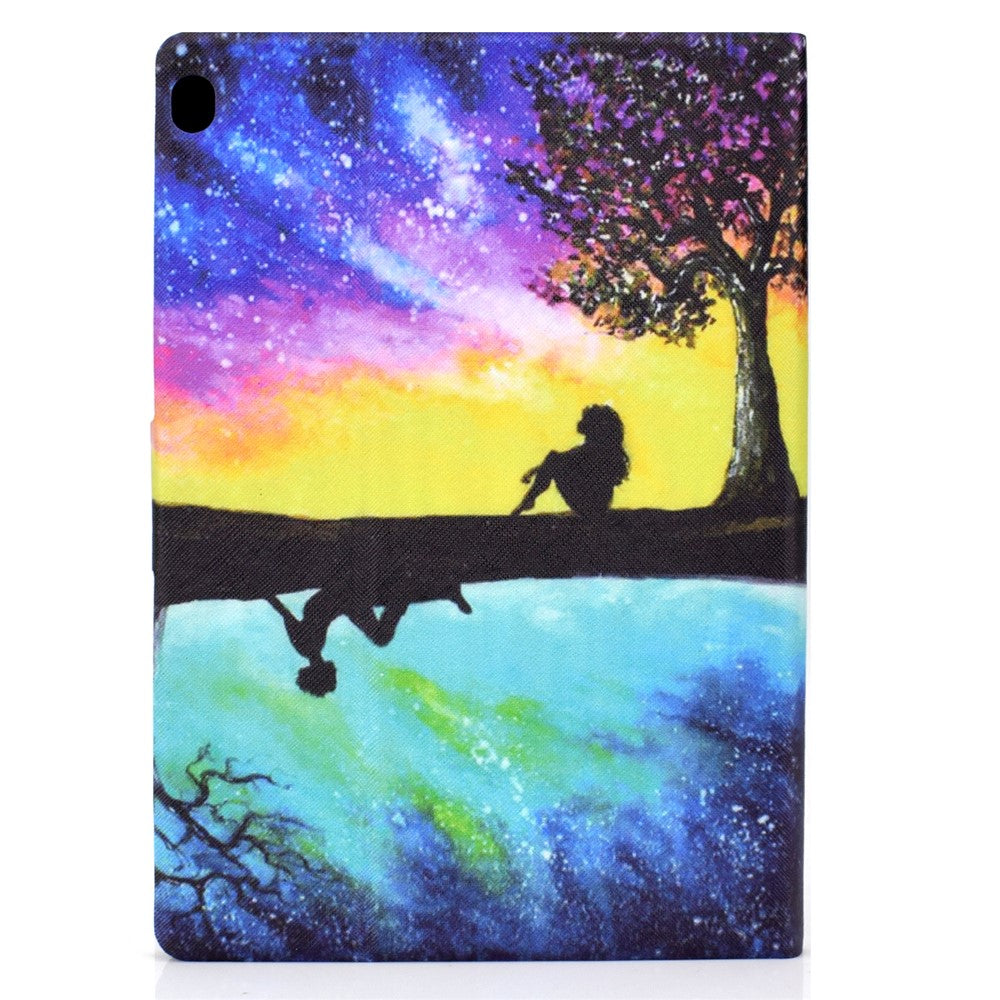 Pattern Printing Design Leather Full Protection Shock-Proof Tablet Case for Lenovo Tab M10 TB-X605F - Starry Sky