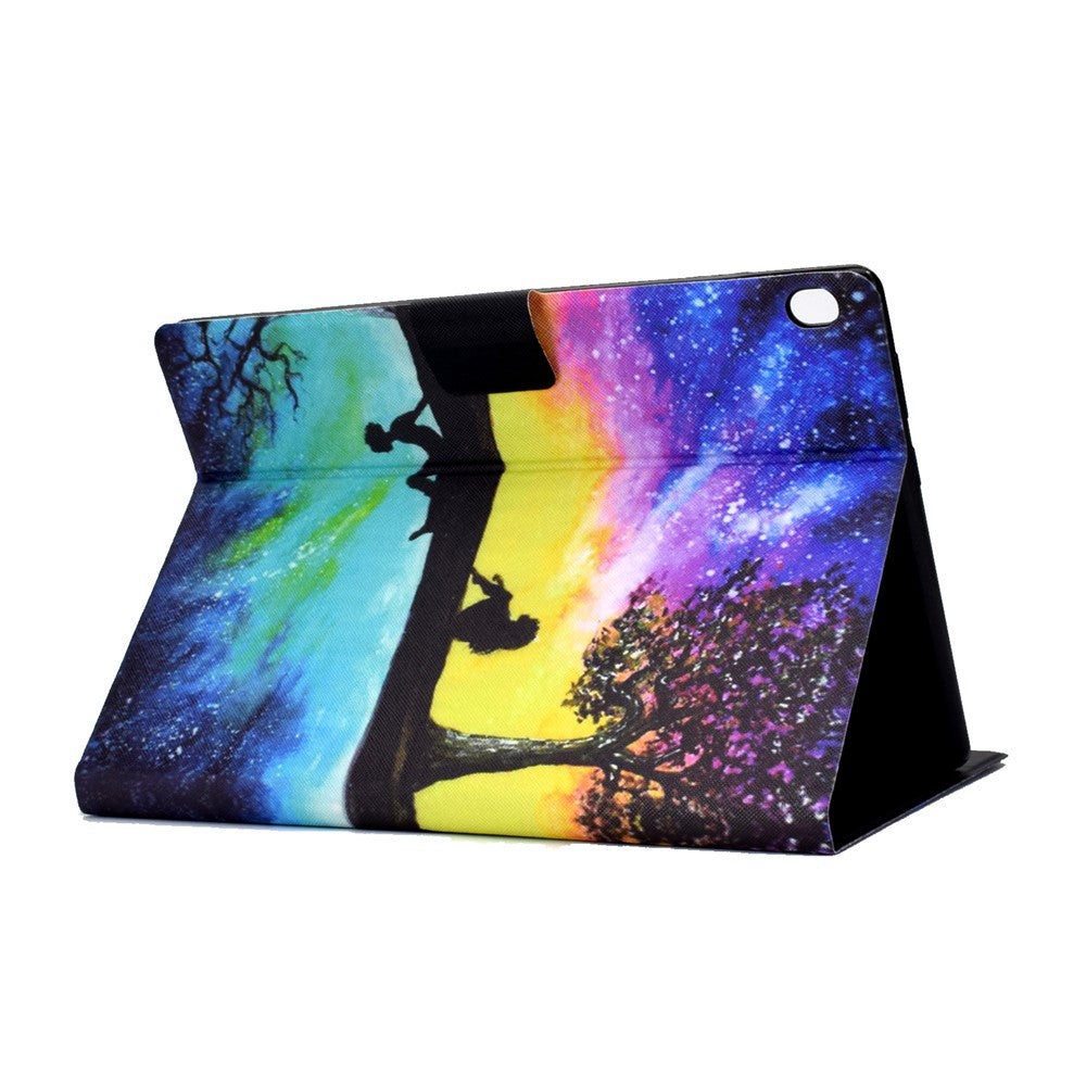 Pattern Printing Design Leather Full Protection Shock-Proof Tablet Case for Lenovo Tab M10 TB-X605F - Starry Sky