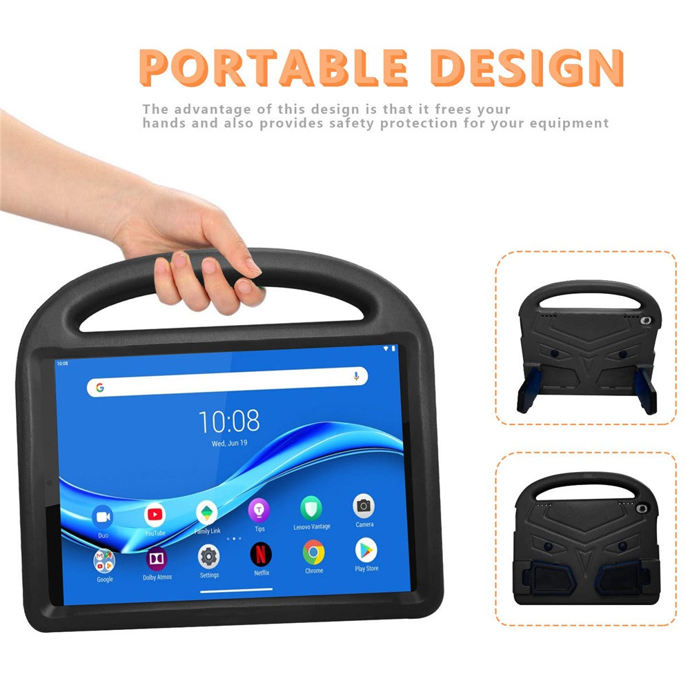 Sparrow Style Shockproof Kickstand EVA Protective Case for Lenovo Tab M10 Plus - Black