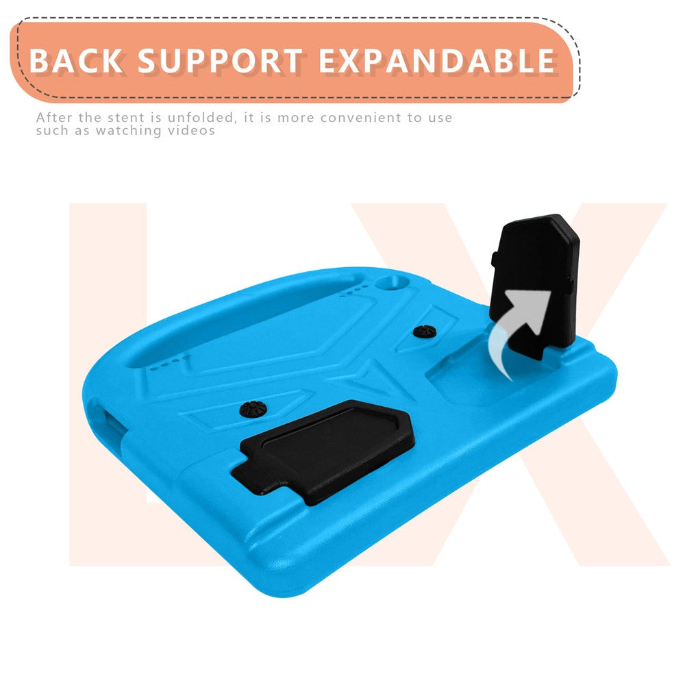 Sparrow Style Shockproof Kickstand EVA Protective Case for Lenovo Tab M10 Plus - Blue