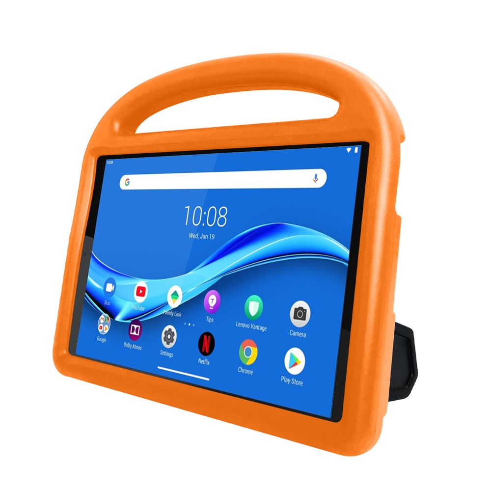 Sparrow Style Shockproof Kickstand EVA Protective Case for Lenovo Tab M10 Plus - Orange